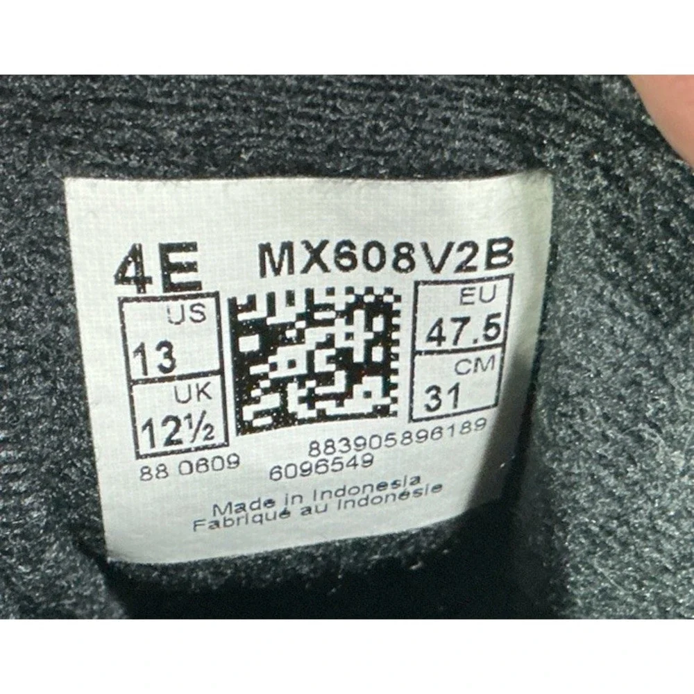New Balance 608V2 Men's Triple Black Leather Size 13 4E Sneakers Shoes MX608V2B